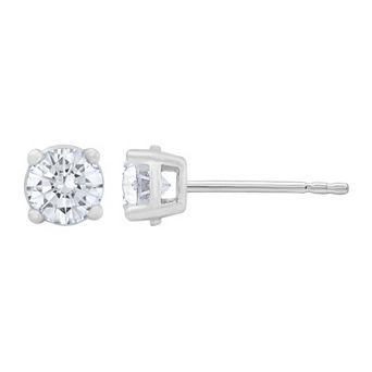 Galaxie Solaire 14k White Gold 1 Carat T.W. Lab-Grown Diamond Stud Earrings