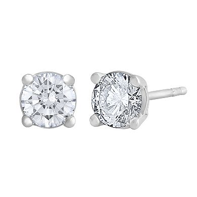 Galaxie Solaire 14k White Gold 3/4 Carat T.W. Lab-Grown Diamond Stud Earrings