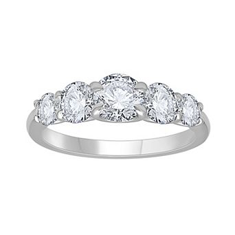 Galaxie Solaire 14k White Gold 2 Carat T.W. Lab-Grown Diamond 5-Stone Ring
