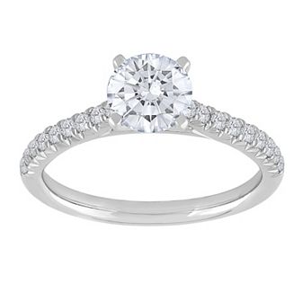 Diamond Medley 14k White Gold 1 1/4 Carat T.W. Lab-Grown Diamond Engagement Ring