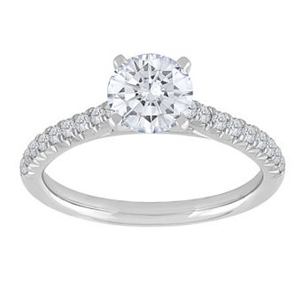 Galaxie Solaire 14k White Gold 1 1/4 Carat T.W. Lab-Grown Diamond Engagement Ring