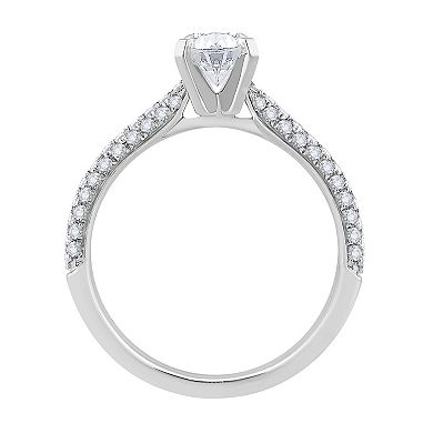 Galaxie Solaire 14k White Gold 1 1/4 Carat T.W. Lab-Grown Diamond Engagement Ring