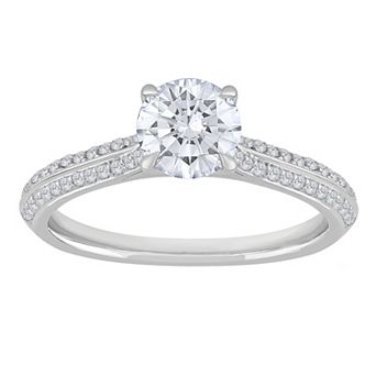 Galaxie Solaire 14k White Gold 1 1/4 Carat T.W. Lab-Grown Diamond Engagement Ring