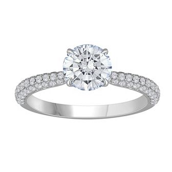 Galaxie Solaire 14k White Gold 1 1/2 Carat T.W. Lab-Grown Diamond Engagement Ring