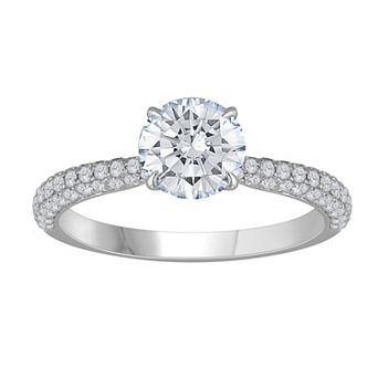 Galaxie Solaire 14k White Gold 1 1/2 Carat T.W. Lab-Grown Diamond Engagement Ring