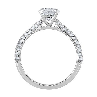 Galaxie Solaire 14k White Gold 1 1/2 Carat T.W. Lab-Grown Diamond Engagement Ring