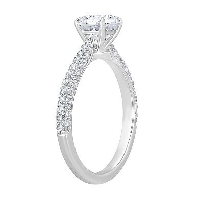 Galaxie Solaire 14k White Gold 1 1/2 Carat T.W. Lab-Grown Diamond Engagement Ring