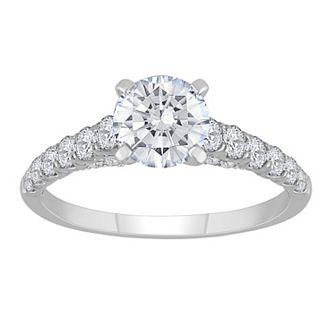 Diamond Medley 14k White Gold 1 3/5 Carat T.W. Lab-Grown Diamond Engagement Ring