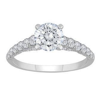 Galaxie Solaire 14k White Gold 1 3/5 Carat T.W. Lab-Grown Diamond Engagement Ring