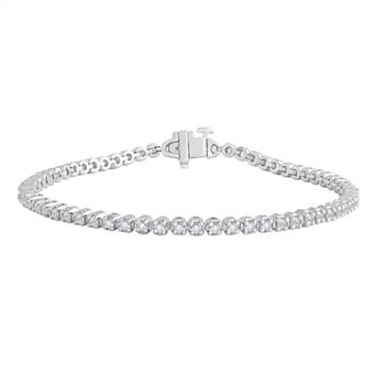 Galaxie Solaire 10k White Gold 2 Carat T.W. Lab-Grown Diamond Fashion Bracelet
