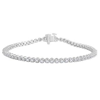 Galaxie Solaire 10k White Gold 3 Carat T.W. Lab-Grown Diamond Fashion Bracelet