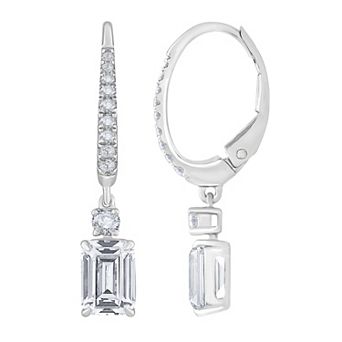 Galaxie Solaire 14k White Gold 2 1/4 Carat T.W. Lab-Grown Diamond Earrings