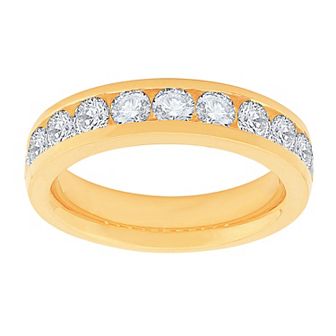 Diamond Medley 14k Yellow Gold 1 1/2 Carat T.W. Lab-Grown Diamond Ring