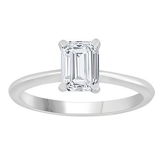 Diamond Medley 14k White Gold 2 Carat T.W. Lab-Grown Diamond Solitaire Ring