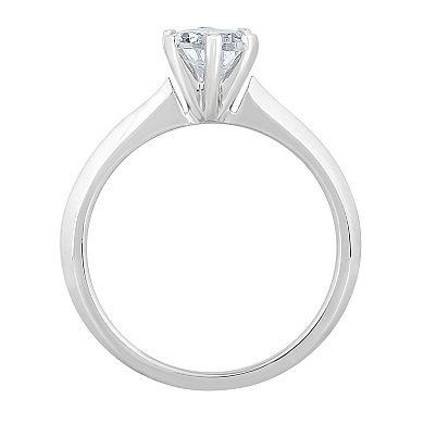 Diamond Medley 14k White Gold 2 Carat T.W. Lab-Grown Diamond Solitaire Ring