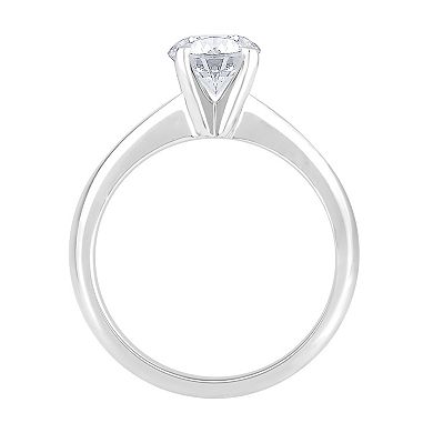 Diamond Medley 14k White Gold 2 Carat T.W. Lab-Grown Diamond Solitaire Ring