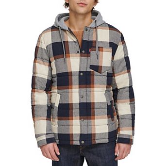Men's Levi's® Quilted Hooded Shirt Jacket