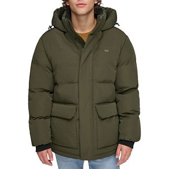 Men's Levi's® Heavyweight Hooded Puffer Parka Coat