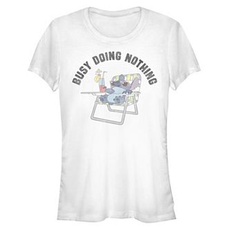 Disney's Lilo & Stitch Women's Busy Doing Nothing Stitch Tee