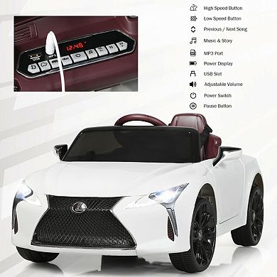 Lexus LC500 Licensed Kids 12V Ride Remote Control Electric Vehicle