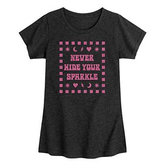 Girls 7-16 Never Hide Your Sparkle Graphic Tee