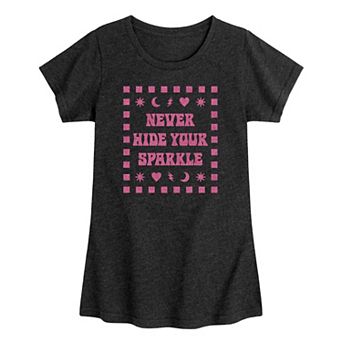 Girls 7-16 Never Hide Your Sparkle Graphic Tee