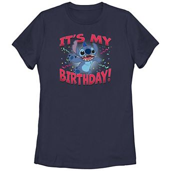 Disney's Lilo & Stitch It's My Birthday Juniors' Graphic Tee