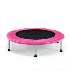 JumpSport 370 PRO Indoor Heavy Duty Lightweight 39 In Fitness Trampoline,  Black