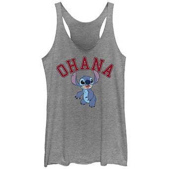 Disney's Lilo & Stitch Women's Ohana Varsity Stitch Tri-Blend Racerback Tank Top