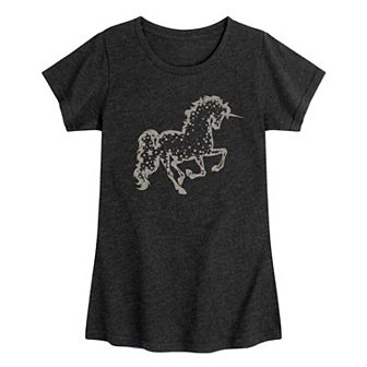 Girls 7-16 Star Unicorn Graphic Tee