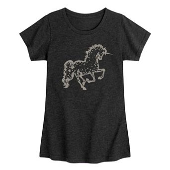 Girls 7-16 Star Unicorn Graphic Tee