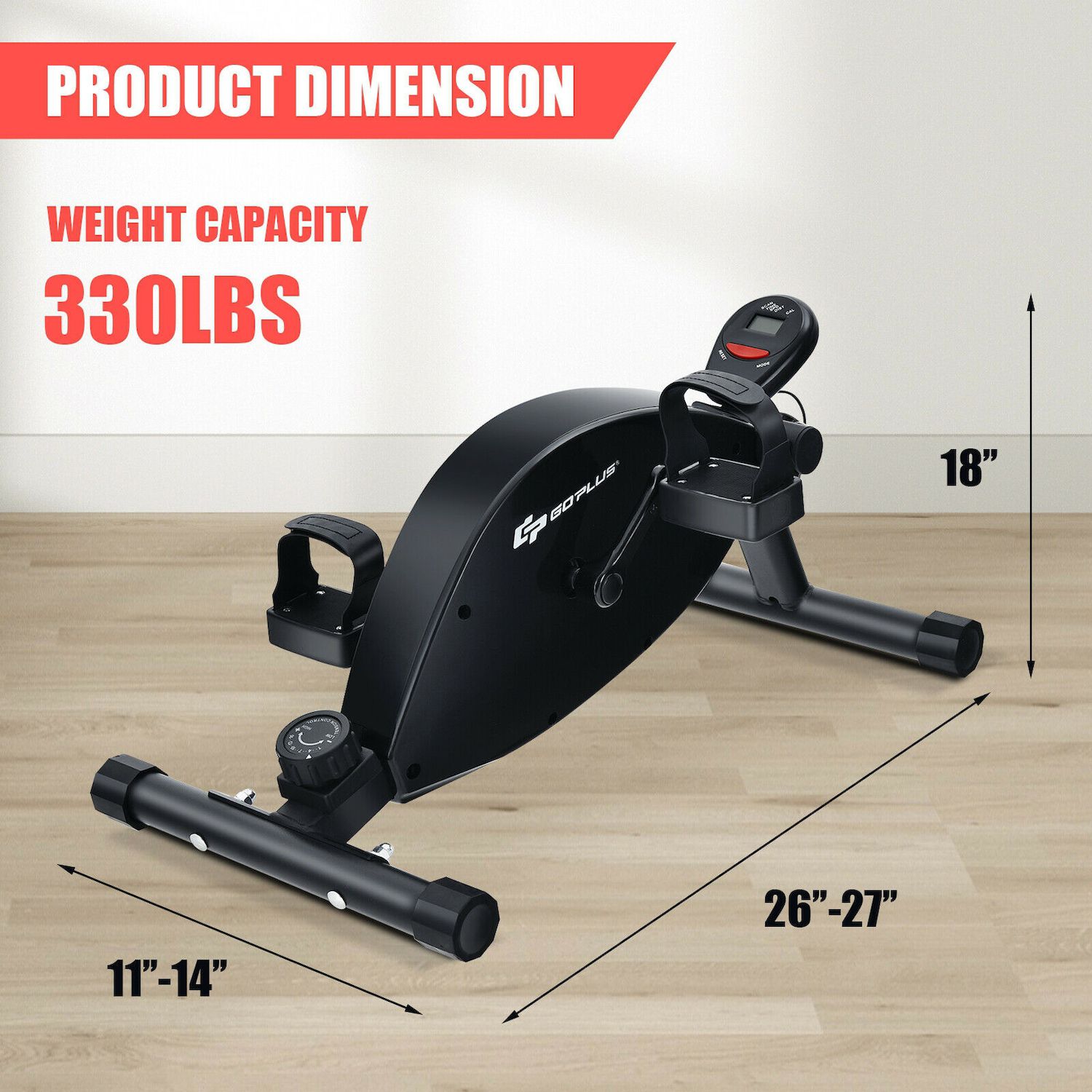 Exercise Bike VIVIJASON Pedal Exerciser Portable Arm/Leg Workout