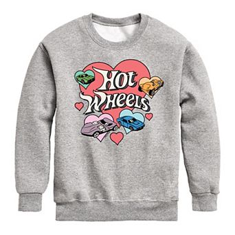 Boys 8-20 Hot Wheels Heart Wheels Crew Fleece Sweatshirt