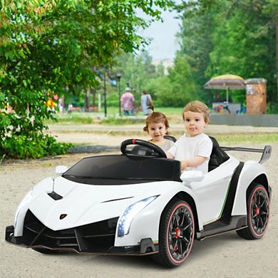12V 2-Seater Licensed Lamborghini Kids Ride On Car with RC and Swing Function