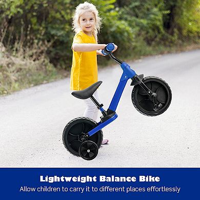 4-in-1 Kids Training Bike Toddler Tricycle with Training Wheels and  Pedals