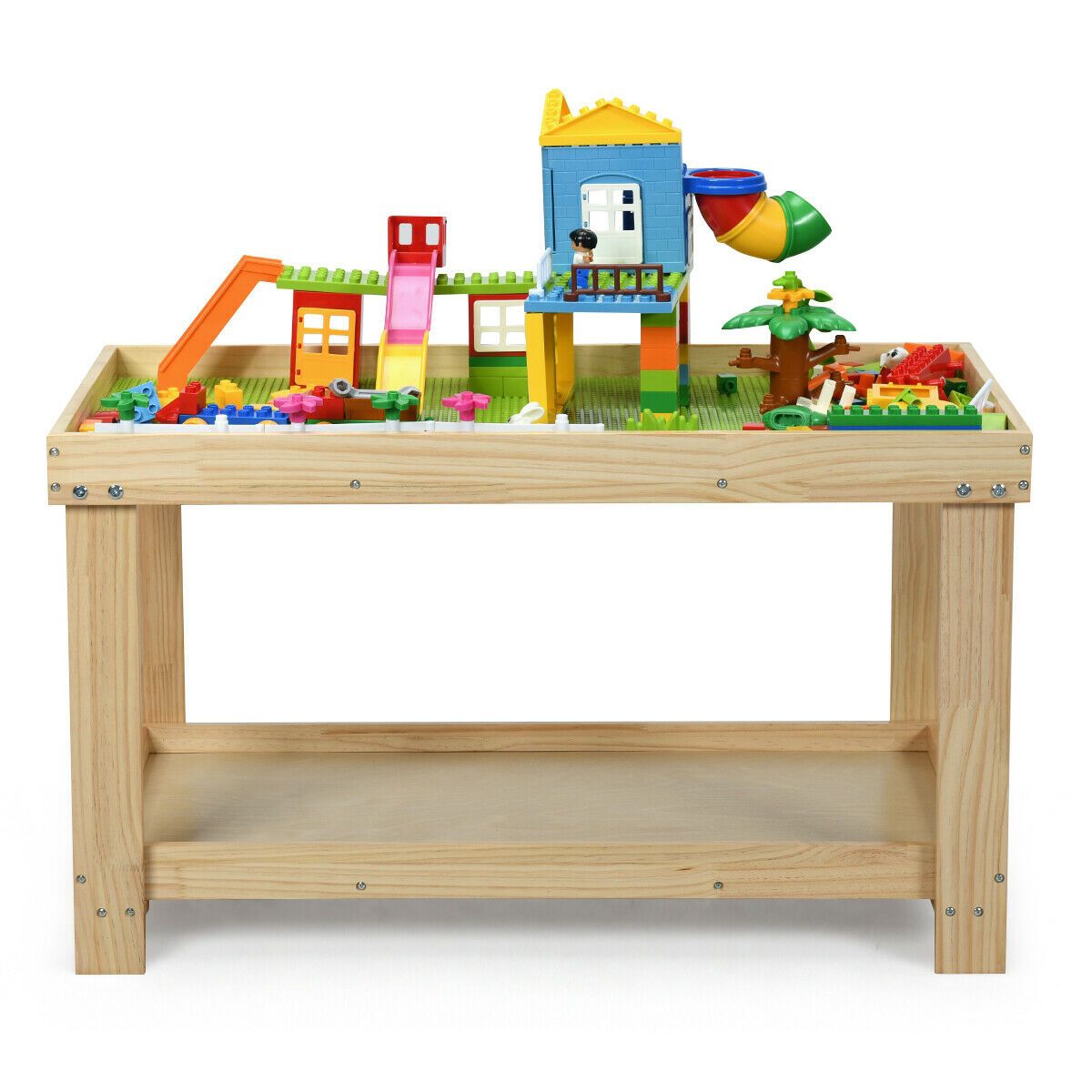 Solid Multifunctional Wood Kids Activity Play Table   6682416 ALT3