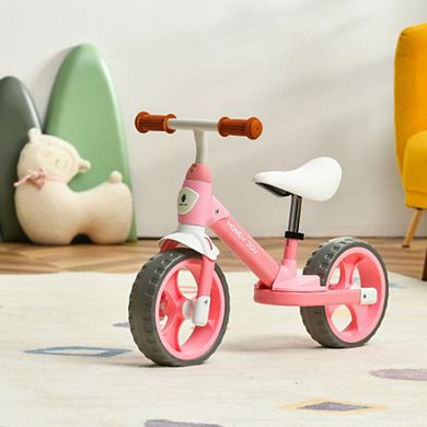 Kids Balance Training Bicycle with Adjustable Handlebar and Seat