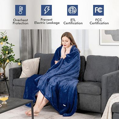 Modern Electric Throw Blanket - Cozy Comfort with 5 Adjustable Heating Levels