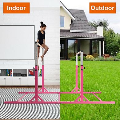 Kids Adjustable Width & Height Gymnastics Parallel Bars