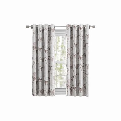 Mystic Garden Floral Blackout Grommet Panel w/Wand