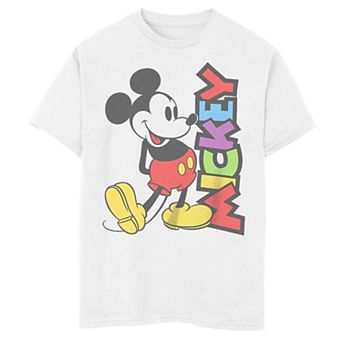 Boys 4-7 Mickey Mouse Bright Colors Name Graphic Tee