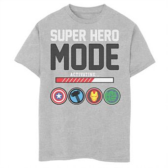 Boys 4-7 The Avengers Superhero Mode Activating Graphic Tee