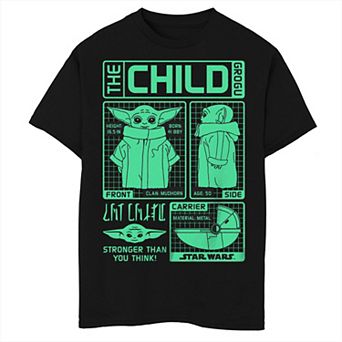 Boys 4-7 The Mandalorian The Child Schematic Graphic Tee
