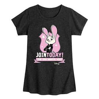 Disney's Zootopia Judy Hopps Girls 7-16 Wants You Graphic Tee