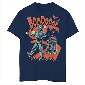 Boys 4-7 Star Wars C-3PO R2-D2 Spooky Walk Graphic Tee