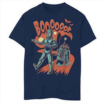 Boys 4-7 Star Wars C-3PO R2-D2 Spooky Walk Graphic Tee