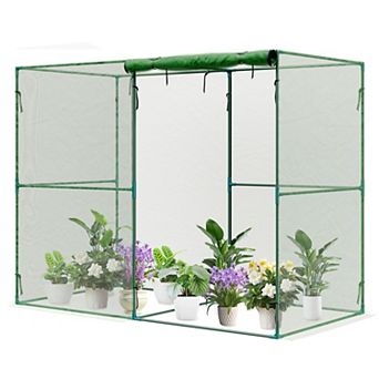 Aoodor 8'x4'x6' Crop Cage Plant Protection Tent with Zipper Rolling Door