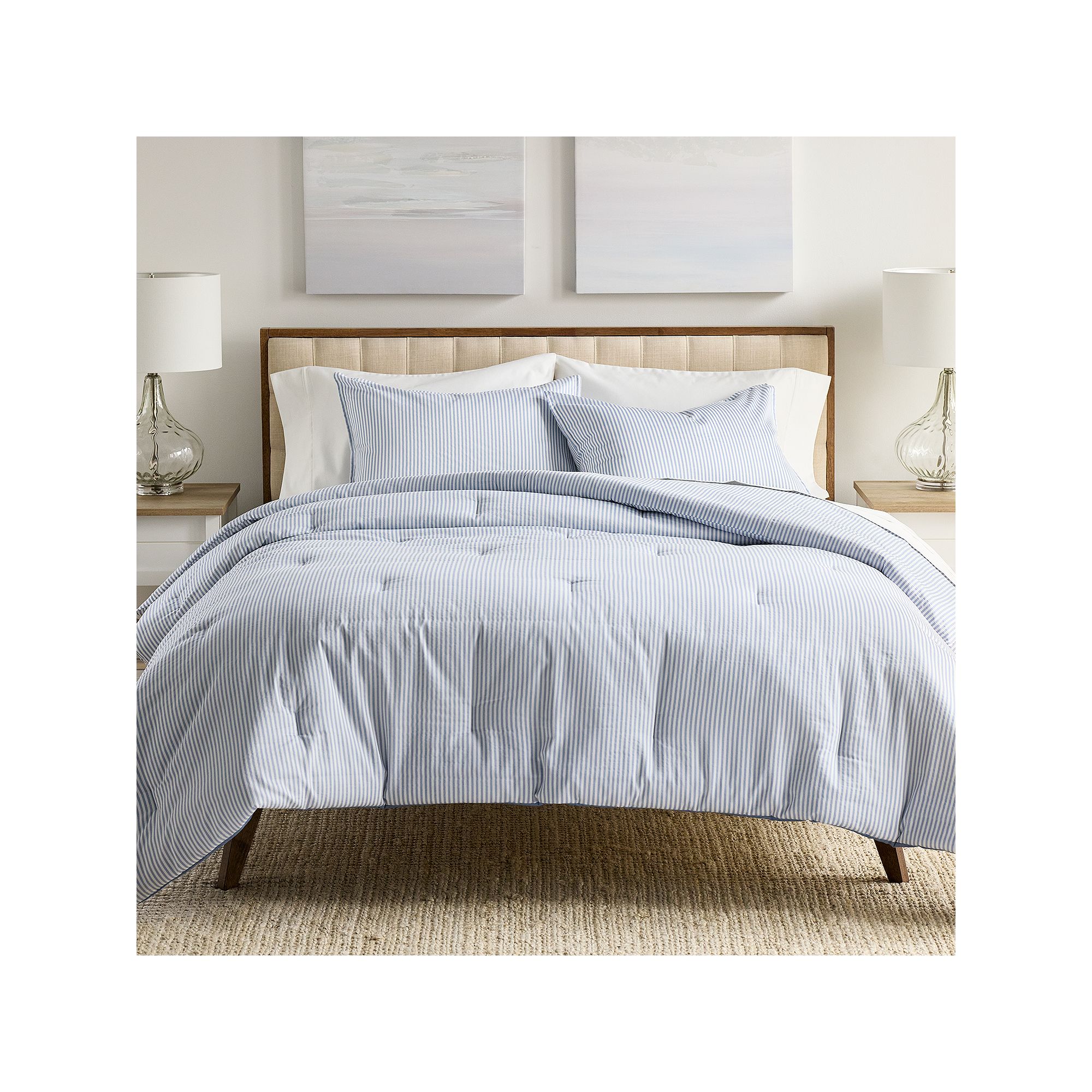 Sonoma Goods For Life® Ultra-Soft Washed Comforter Set with Shams, Blue An