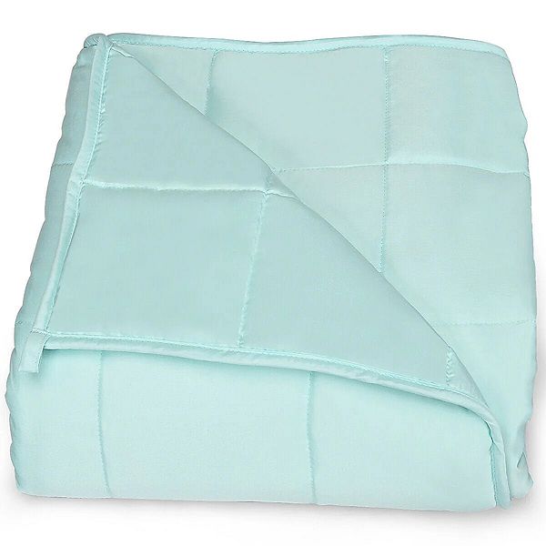 15 Lbs Breathable Cool Weighted Blanket, 7Layer Design, Evenly Distributed Glass Beads for Sleep