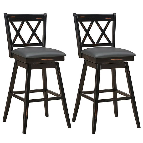 29 inch best sale black bar stools